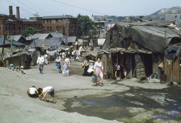 Городские трущобы Корея