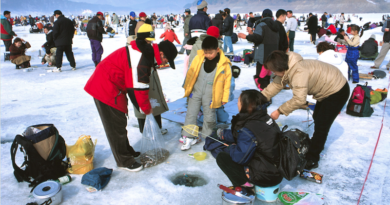 Зимняя рыбалка в Корее